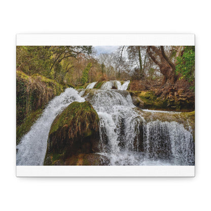 Matte Canvas Wall Art - "Rushing Waterfall"