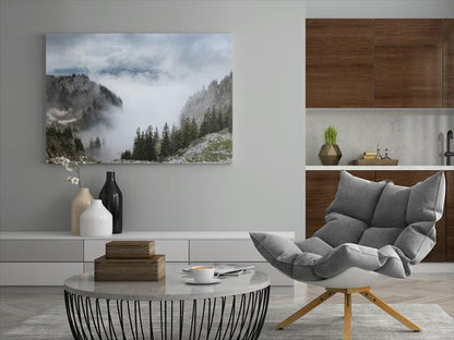 Matte Canvas Wall Art - "Misty Mountain"